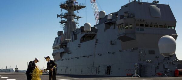 L'Izumo, le plus grand porte-hélicoptères japonais - Sputnik Afrique