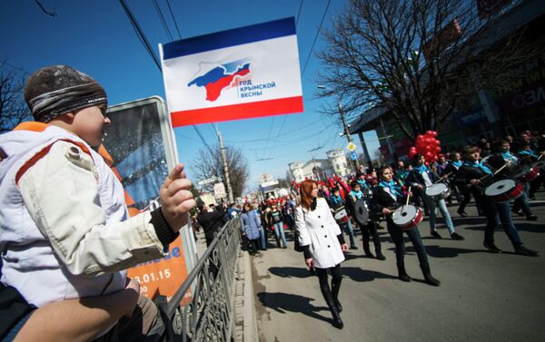 Anniversaire de la réunification de la Crimée avec la Russie Anniversaire de la réunification de la Crimée avec la Russie - Sputnik Afrique
