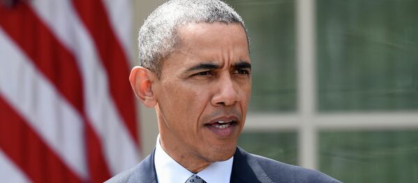 President Barack Obama speaks in the Rose Garden of the White House in Washington, Thursday, April 2, 2015, about the breakthrough in the Iranian nuclear. - Sputnik Afrique