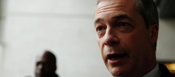 Leader of Britain's UK Independence Party Nigel Farage speaks to reporters after appearing on the BBC's Andrew Marr Show in London January 25, 2015 Leader of Britain's UK Independence Party Nigel Farage speaks to reporters after appearing on the BBC's Andrew Marr Show in London January 25, 2015 - Sputnik Afrique