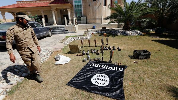 Islamic State flag and ammunition - Sputnik Afrique