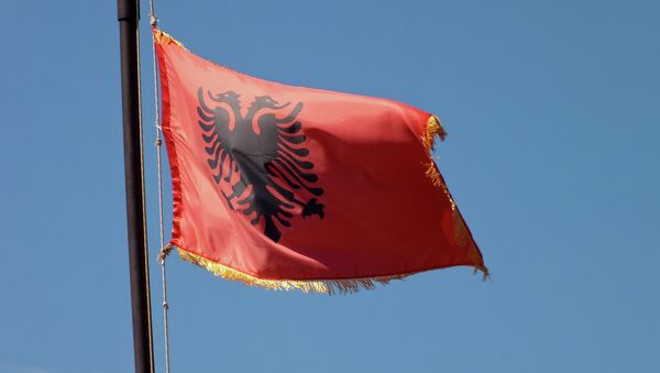 Albanian national flag - Sputnik Afrique
