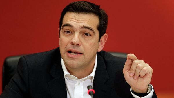 Alexis Tsipras, head of Greece's Syriza left-wing main opposition party - Sputnik Afrique