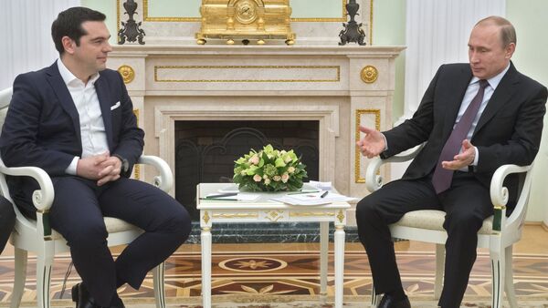 Russian President Vladimir Putin's meeting with Greek Prime Minister Alexis Tsipras - Sputnik Afrique
