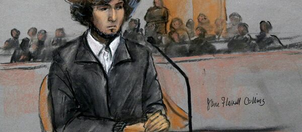 Djokhar Tsarnaïev au tribunal - Sputnik Afrique
