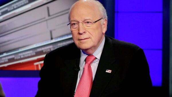 Former Vice President Dick Cheney is interviewed by Neil Cavuto for his program Cavuto, on the Fox Business Network, in New York Monday, Dec. 9, 2013 - Sputnik Afrique