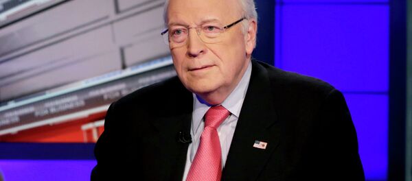 Former Vice President Dick Cheney is interviewed by Neil Cavuto for his program Cavuto, on the Fox Business Network, in New York Monday, Dec. 9, 2013 - Sputnik Afrique