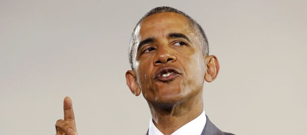 U.S. President Barack Obama participates in a town hall meeting with young Caribbean leaders at the University of the West Indies in Kingston April 9, 2015 - Sputnik Afrique