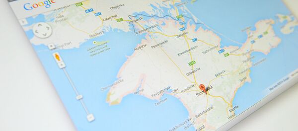 Крым на карте Google Maps - Sputnik Afrique