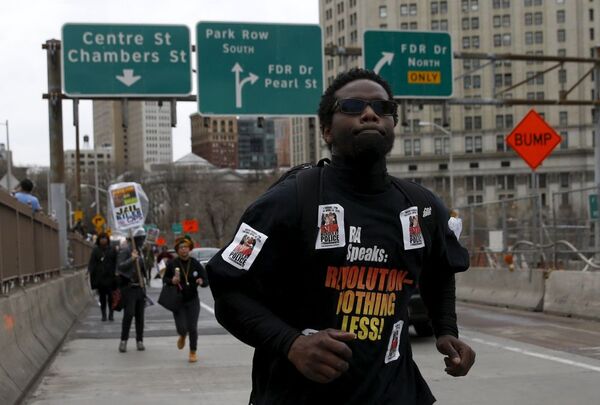 Marche contre les violences policière aux Etats-Unis - Sputnik Afrique