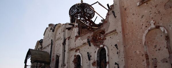 Храмы в Донецке, разрушенные в ходе боевых действий - Sputnik Afrique