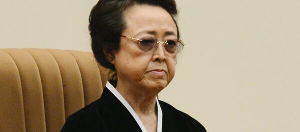 In this Dec. 16, 2012 photo, Kim Kyong Hui, who is North Korean leader Kim Jong Un's aunt, attends a national memorial service on the eve of the first anniversary of the death of late leader Kim Jong Il in Pyongyang, North Korea - Sputnik Afrique