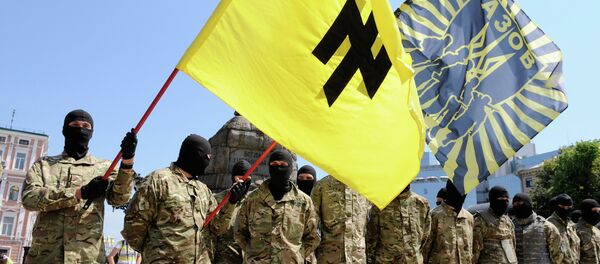 Soldats ukrainiens avant leur départ pour le Donbass - Sputnik Afrique