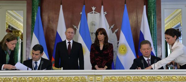 Встреча президента РФ В.Путина с президентом Аргентины К.Фернандес де Киршнер - Sputnik Afrique
