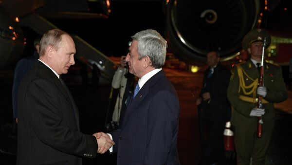 Рабочий визит президента России В.Путина в Армению - Sputnik Afrique