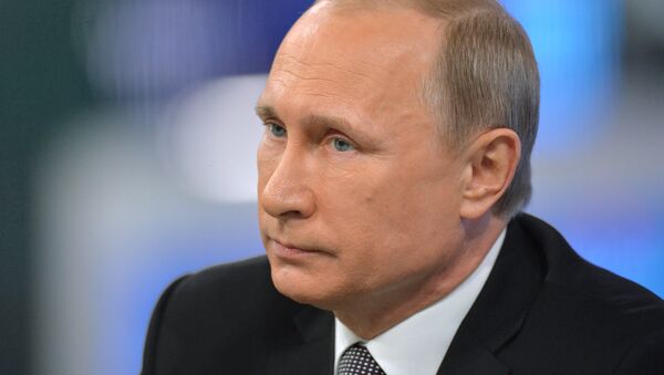 Прямая линия с президентом России Владимиром Путиным - Sputnik Afrique