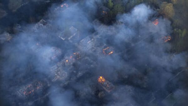Лесной пожар в Украине - Sputnik Afrique