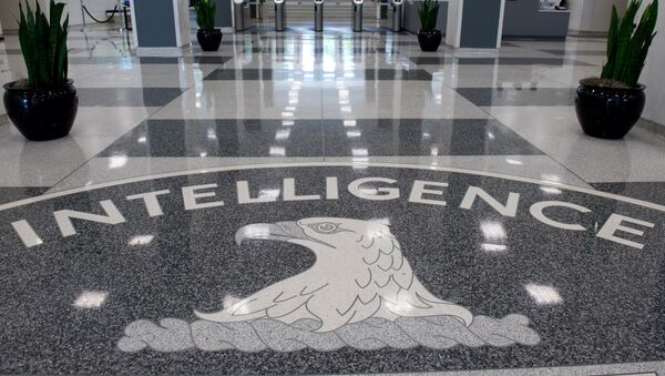 The Central Intelligence Agency (CIA) logo is displayed in the lobby of CIA Headquarters in Langley, Virginia, on August 14, 2008 - Sputnik Afrique