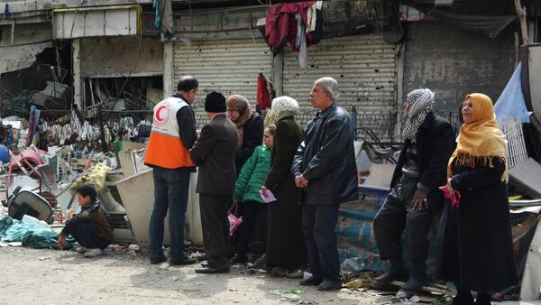 Syrie: le camp de réfugiés de Yarmouk, près de Damas - Sputnik Afrique
