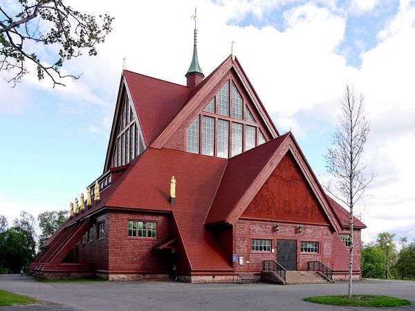 Eglise de bois. Kiruna - Sputnik Afrique