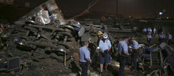 Крушение поезда в Филадельфии Крушение поезда в Филадельфии - Sputnik Afrique