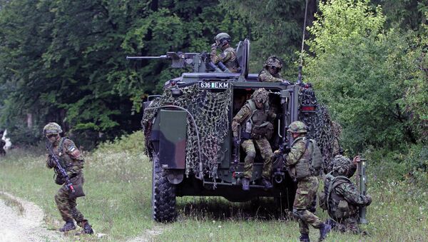 Estonian army faces OPFOR during Saber Junction 14 - Sputnik Afrique