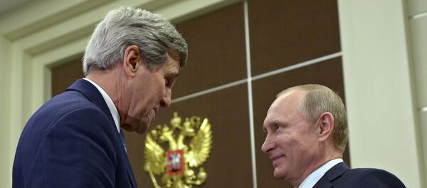 Встреча президента России В.Путина с госсекретарем США Д.Керри - Sputnik Afrique