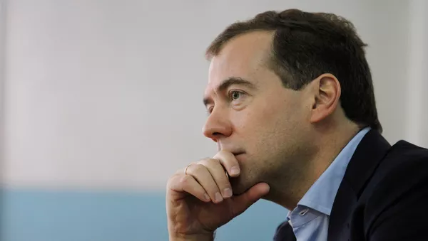 Prime Minister Dmitry Medvedev claimed that Kiev’s decision to cancel Ukraine’s non-aligned status makes Ukraine Russia’s potential military adversary. - Sputnik Afrique
