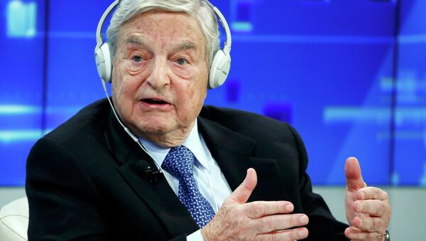 George Soros, Chairman of Soros Fund Management, speaks during the session 'Recharging Europe' in the Swiss mountain resort of Davos January 23, 2015. File photo. - Sputnik Afrique