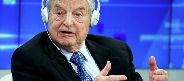 George Soros, Chairman of Soros Fund Management, speaks during the session 'Recharging Europe' in the Swiss mountain resort of Davos January 23, 2015. File photo. - Sputnik Afrique