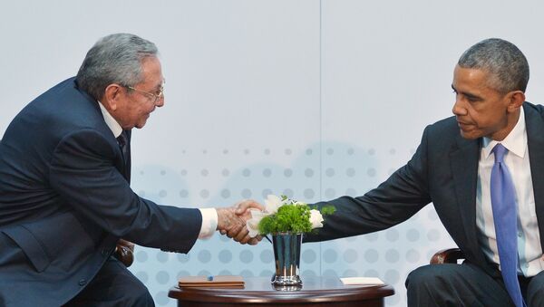 Raul Castro et  Barack Obama - Sputnik Afrique