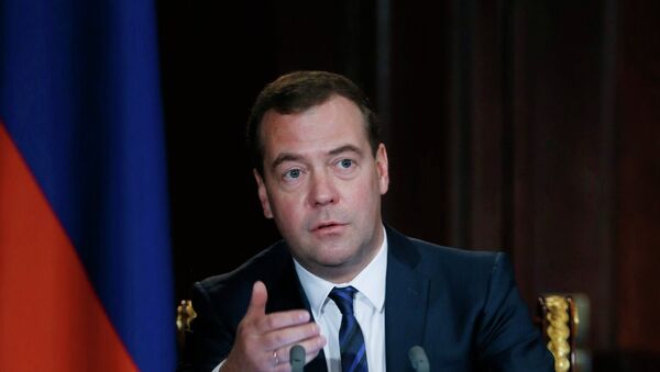 Dmitri Medvedev, chef du gouvernement de Russie - Sputnik Afrique