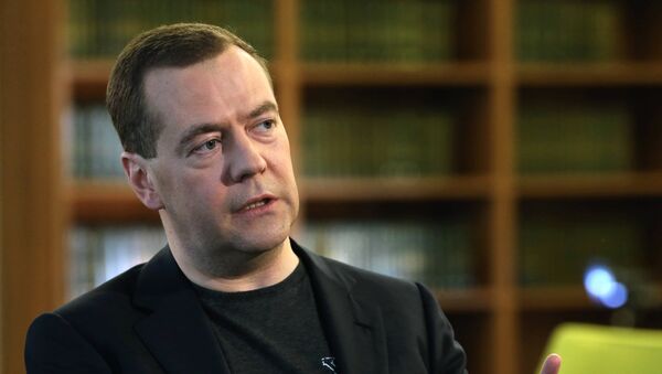 Dmitri Medvedev, chef du gouvernement de Russie - Sputnik Afrique