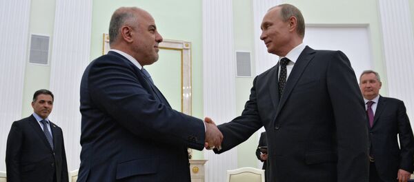 Russian President Vladimir Putin meets with Iraqi Prime Minister Haider Al-Abadi - Sputnik Afrique