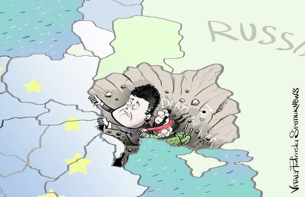 Un an après: l'Ukraine au bord du gouffre Un an après: l'Ukraine au bord du gouffre - Sputnik Afrique