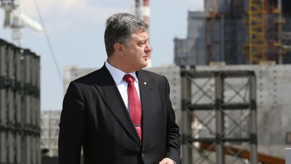 Президент Украины П.Порошенко посетил Чернобыльскую АЭС - Sputnik Afrique