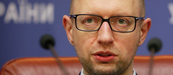 Ukrainian Prime Minister Arseny Yatseniuk attends a news conference in Kiev, November 20, 2014 - Sputnik Afrique