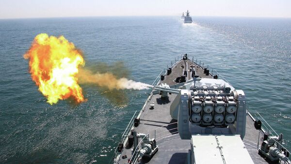 Le destroyer chinois DDG Harbin - Sputnik Afrique