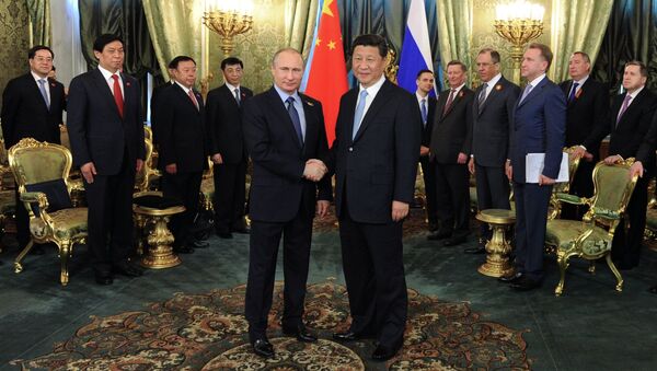 Rencontre du président russe Vladimir Poutine avec le président chinois Xi Jinping - Sputnik Afrique
