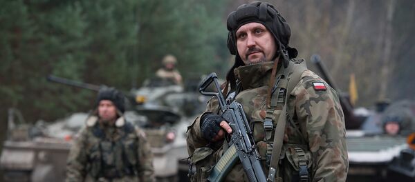 Polish Soldier with Beryl Assault Rifle - Sputnik Afrique