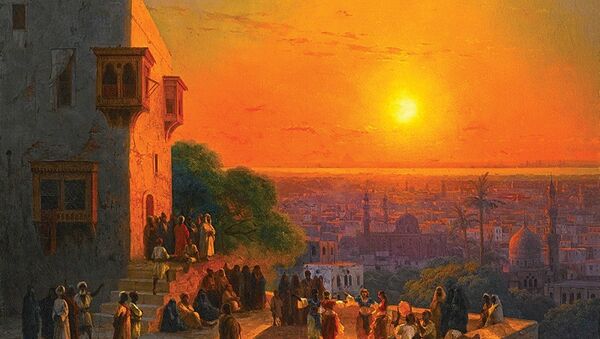Le tableau du peintre russe Ivan Aïvazovski, Un Soir au Caire (1870) - Sputnik Afrique
