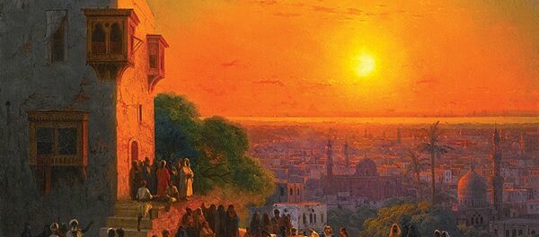 Le tableau du peintre russe Ivan Aïvazovski, Un Soir au Caire (1870) - Sputnik Afrique