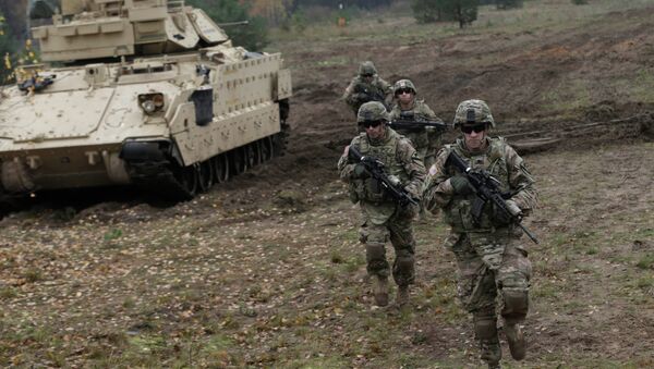 Soldats américains lors d'exercices en Lettonie - Sputnik Afrique