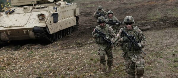 Солдаты США на учениях в Латвии - Sputnik Afrique