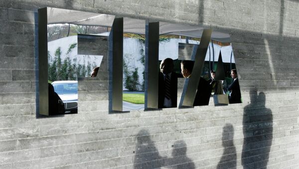 The FIFA logo at the headquarters Zurich, Switzerland - Sputnik Afrique