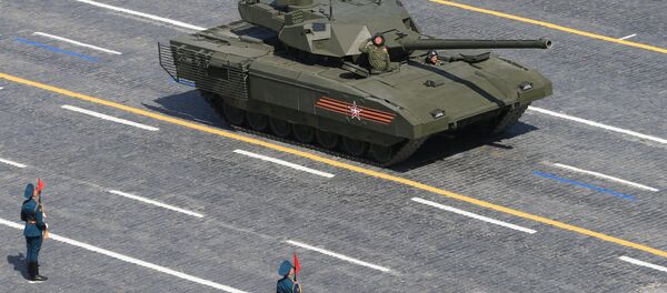 A T-14 tank with the Armata Universal Combat Platform - Sputnik Afrique