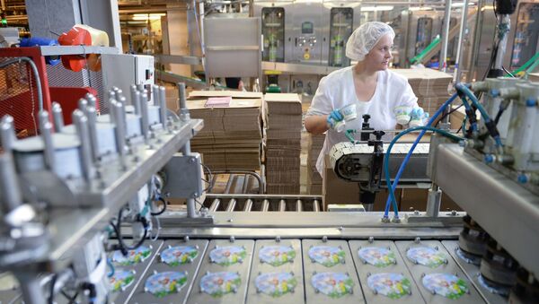 Производство сыра на предприятии Молочная благодать в Свердловской области - Sputnik Afrique