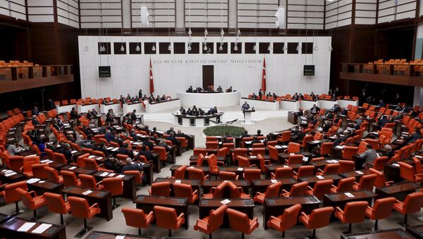 Turkish Parliament convenes to vote on a motion in Ankara, Turkey - Sputnik Afrique