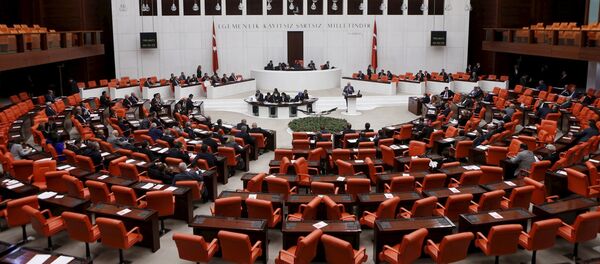 Turkish Parliament convenes to vote on a motion in Ankara, Turkey - Sputnik Afrique