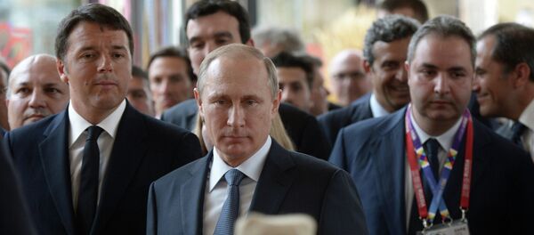 Визит президента РФ В.Путина в Италию - Sputnik Afrique